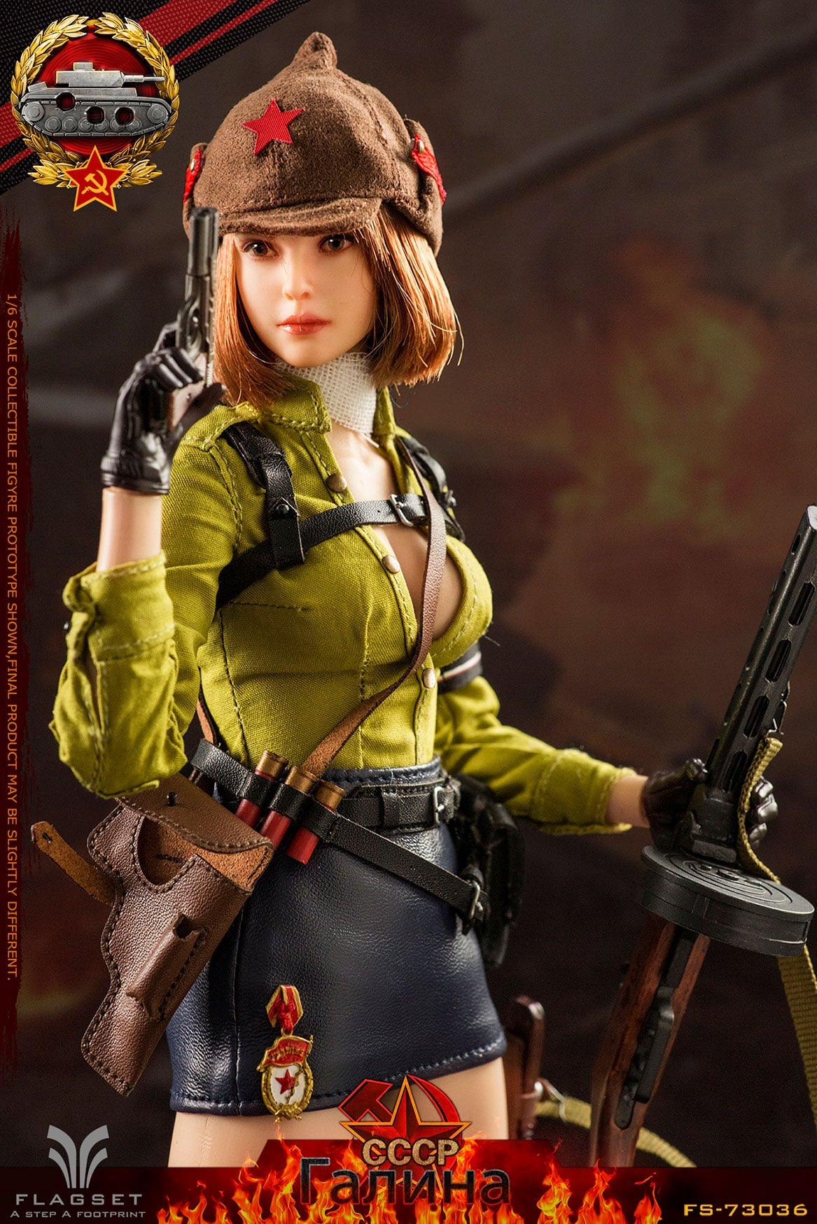 Pedido Figura Red Alert Soviet Tank Forces - Galina marca Flagset FS-73036 escala 1/6