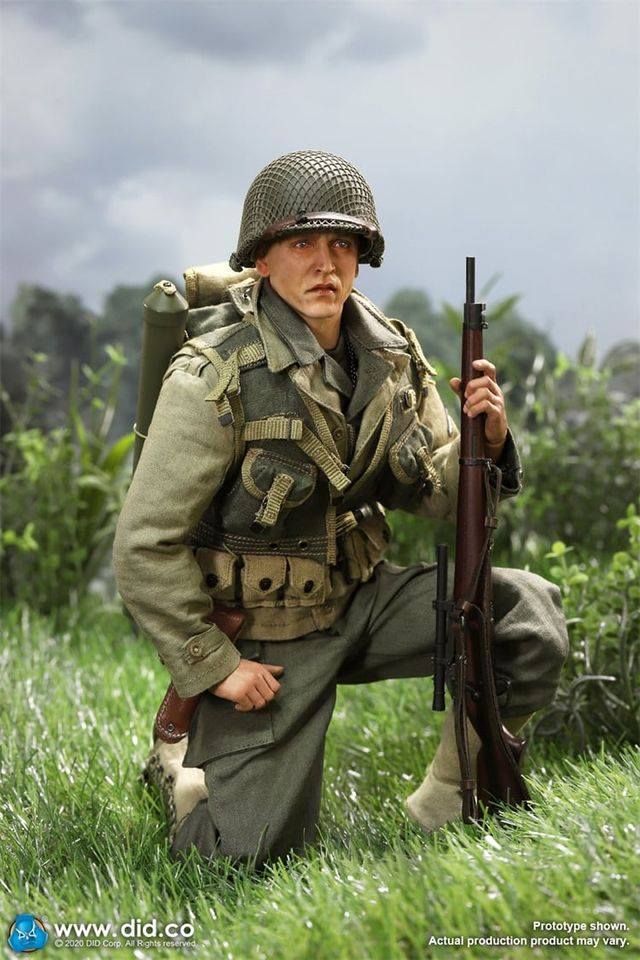 Pedido Figura Private Jackson (Sniper) - WWII US 2nd Ranger Battalion marca DID A80144 escala 1/6