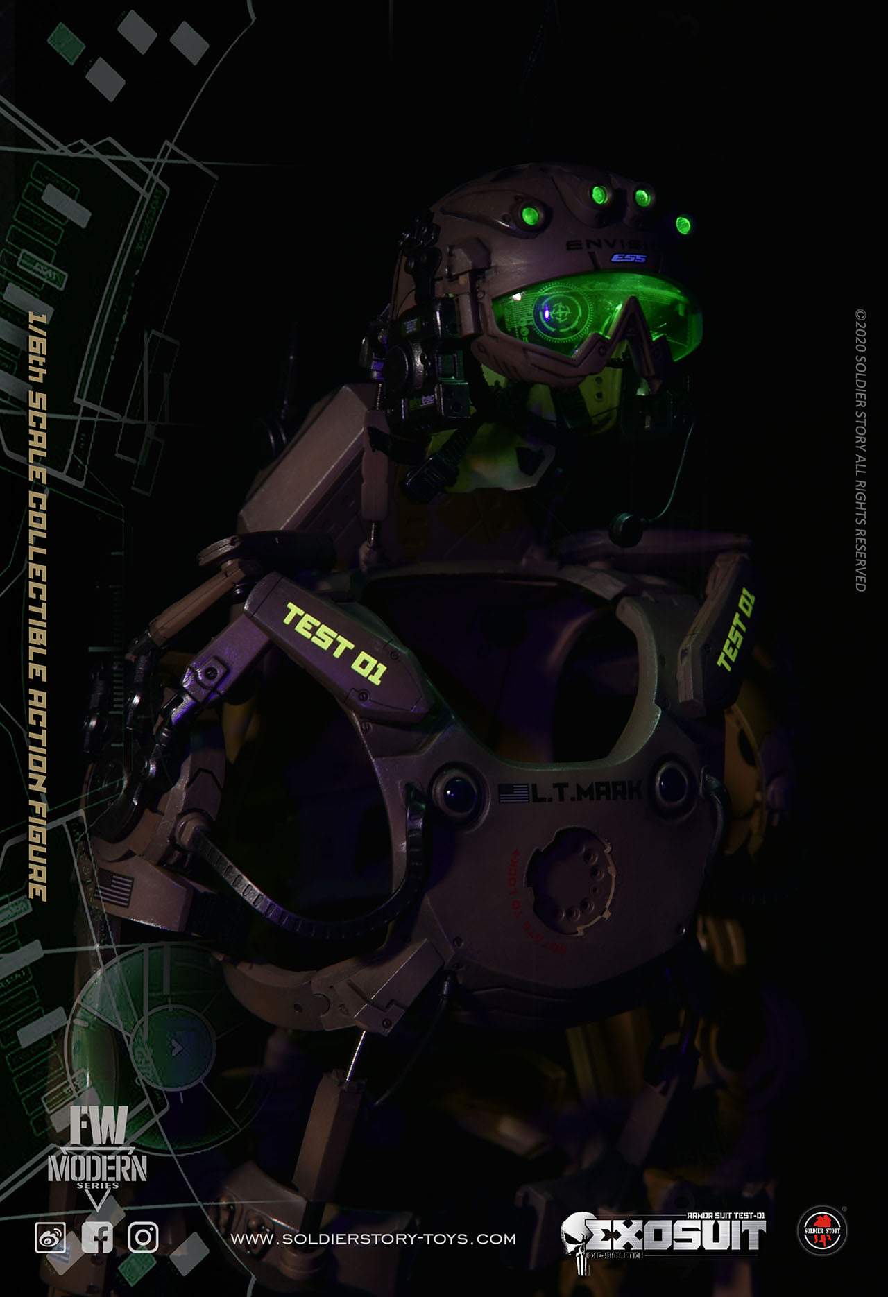 Pedido Figura Exo-Skeleton Armor Suit Test-01 marca Soldier Story SS122 escala 1/6
