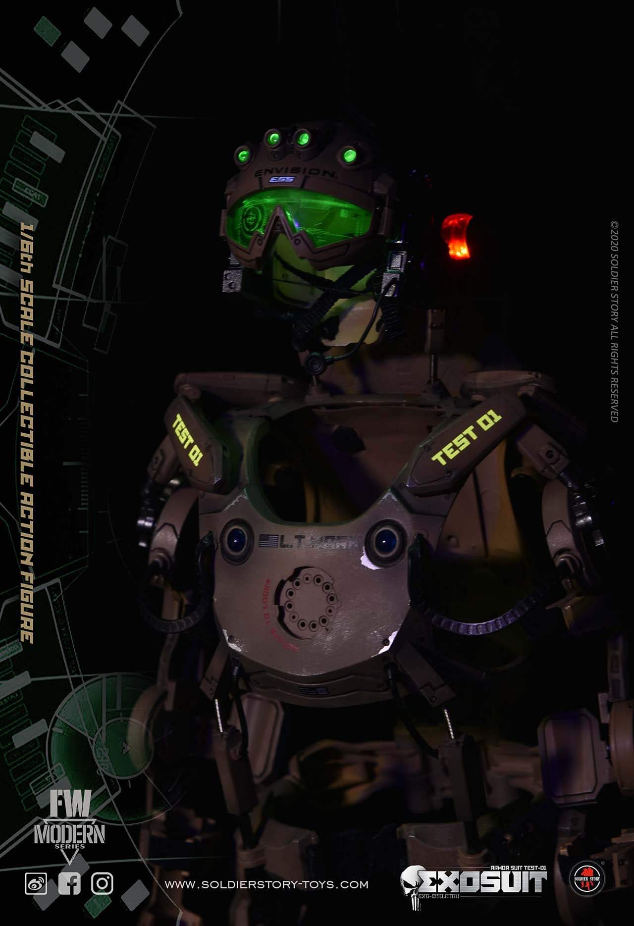 Pedido Figura Exo-Skeleton Armor Suit Test-01 marca Soldier Story SS122 escala 1/6