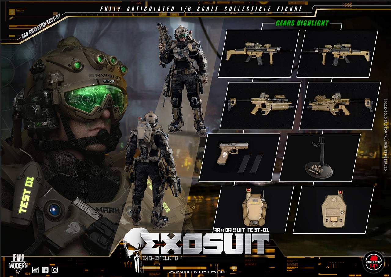 Pedido Figura Exo-Skeleton Armor Suit Test-01 marca Soldier Story SS122 escala 1/6