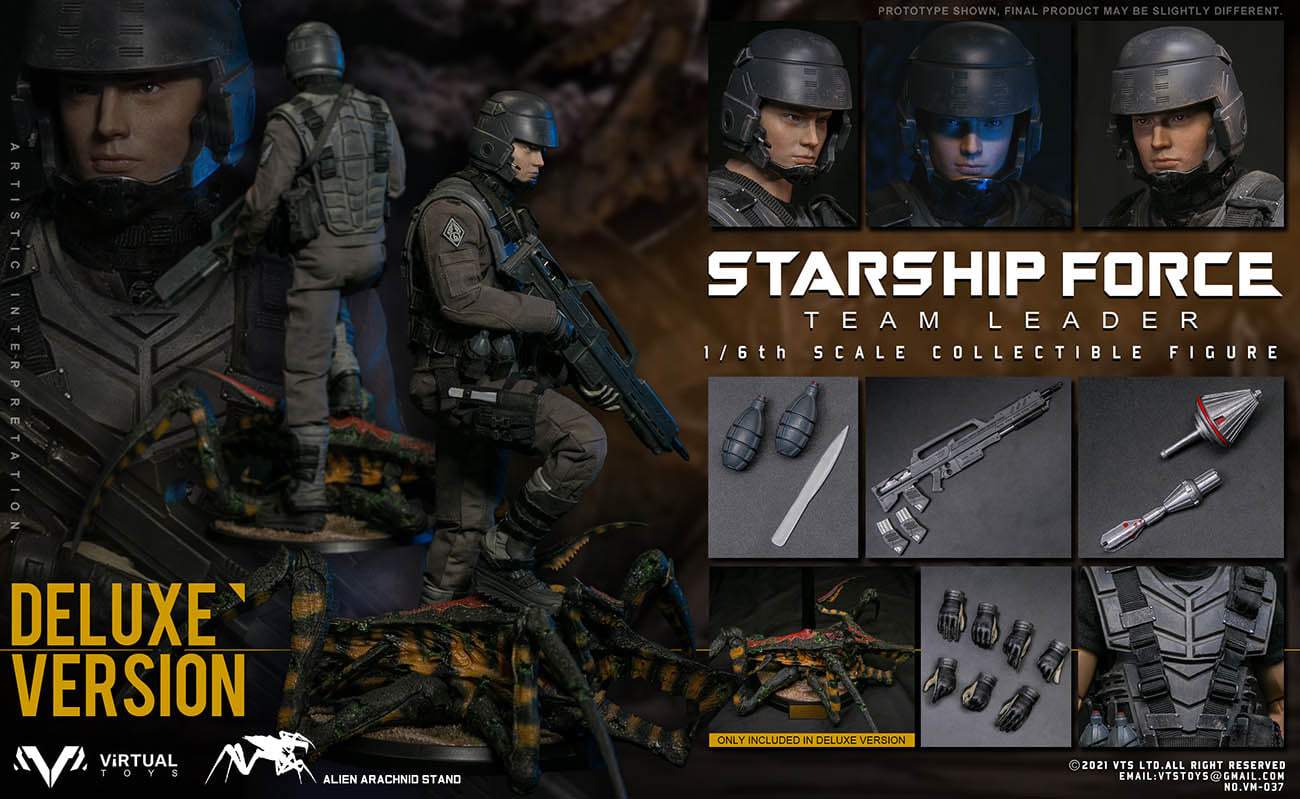 Pedido Figura Starship Force-Team Leader (Deluxe Edition) marca VTS Toys VM037DX escala 1/6