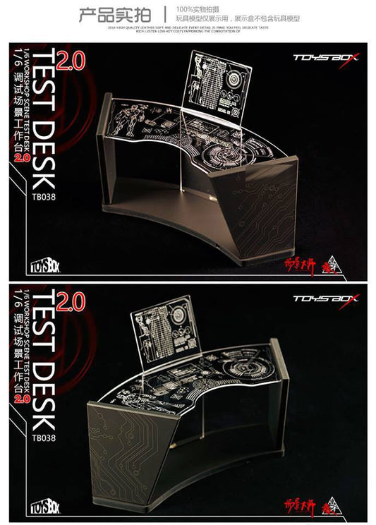 Pedido Diorama Tony Workshop Scene Desk 2.0 (iluminación LED con remote control) marca Toys Box escala pequeña 1/6