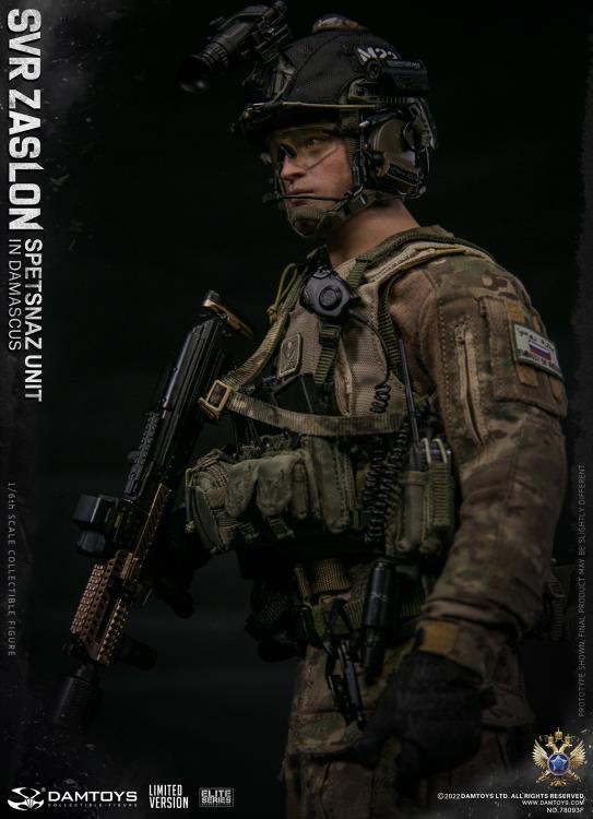 Preventa Figura SVR Zaslon in Damascus (Limited Version) - Russian Spetsnaz Unit marca Damtoys 78093F escala 1/6