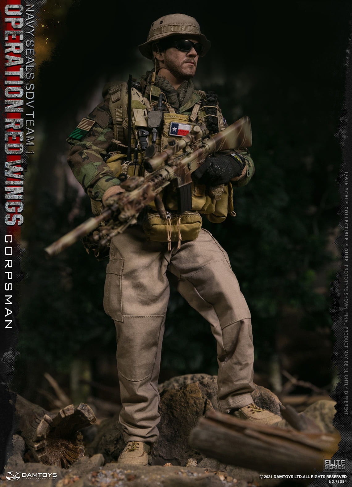 Pedido Figuras Operation Red Wings NAVY SEALS SDV TEAM 1 Corpsman y Sniper (set doble) marca Damtoys 78084 y 78085 escala 1/6