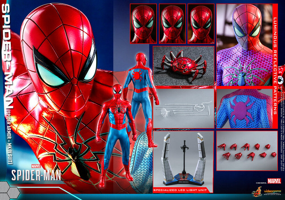Pedido Figura Spider-Man ( Spider Armor MK IV Suit ) - Marvel´s Spider-Man marca Hot Toys VGM43 escala 1/6