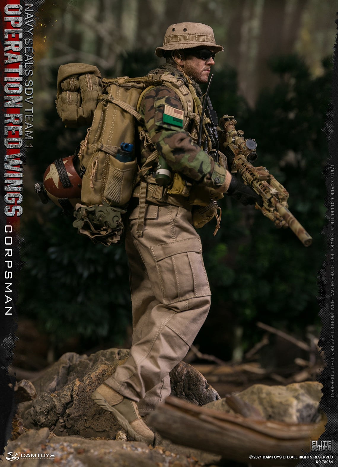 Pedido Figuras Operation Red Wings NAVY SEALS SDV TEAM 1 Corpsman y Sniper (set doble) marca Damtoys 78084 y 78085 escala 1/6