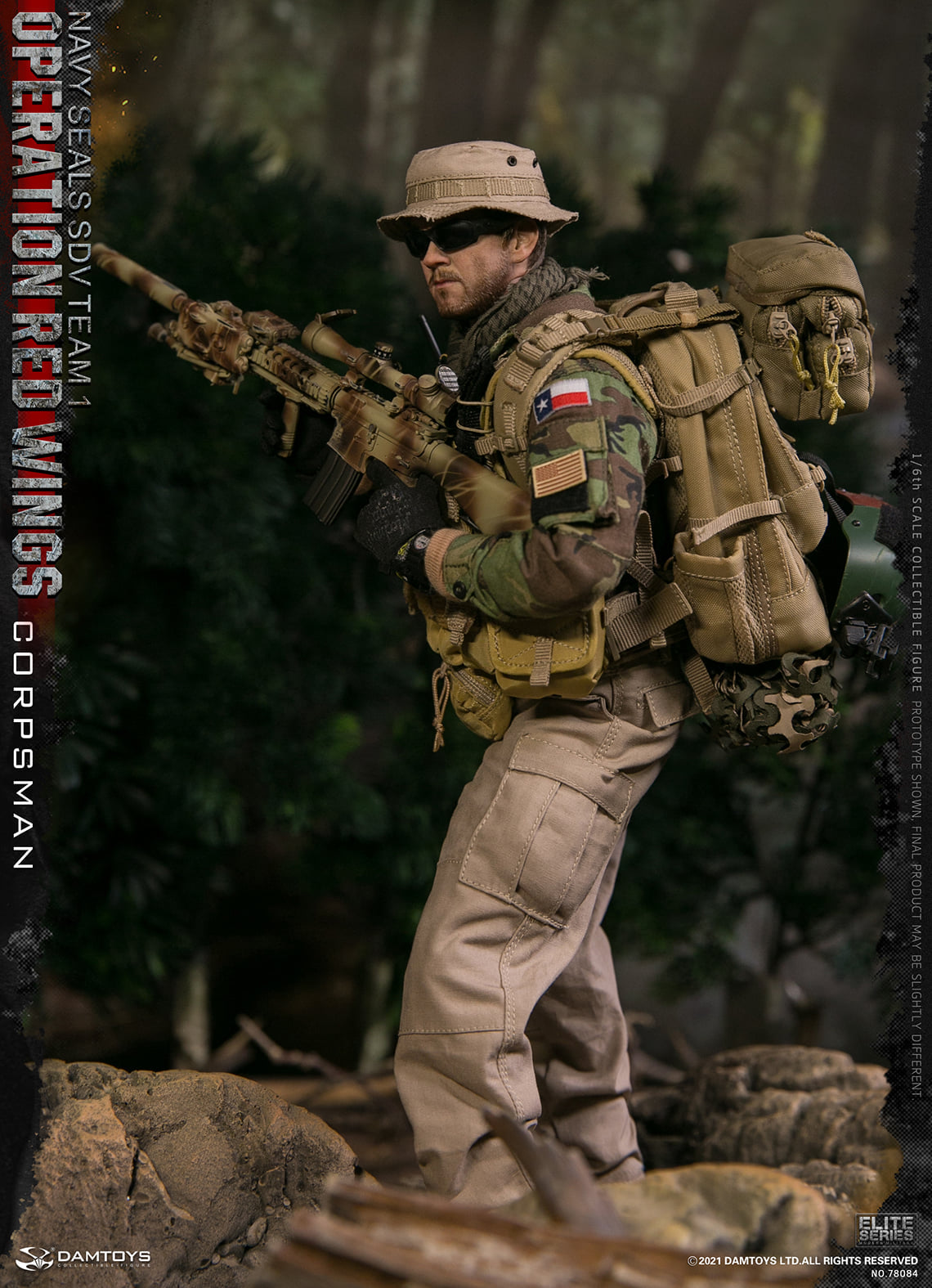 Pedido Figuras Operation Red Wings NAVY SEALS SDV TEAM 1 Corpsman y Sniper (set doble) marca Damtoys 78084 y 78085 escala 1/6