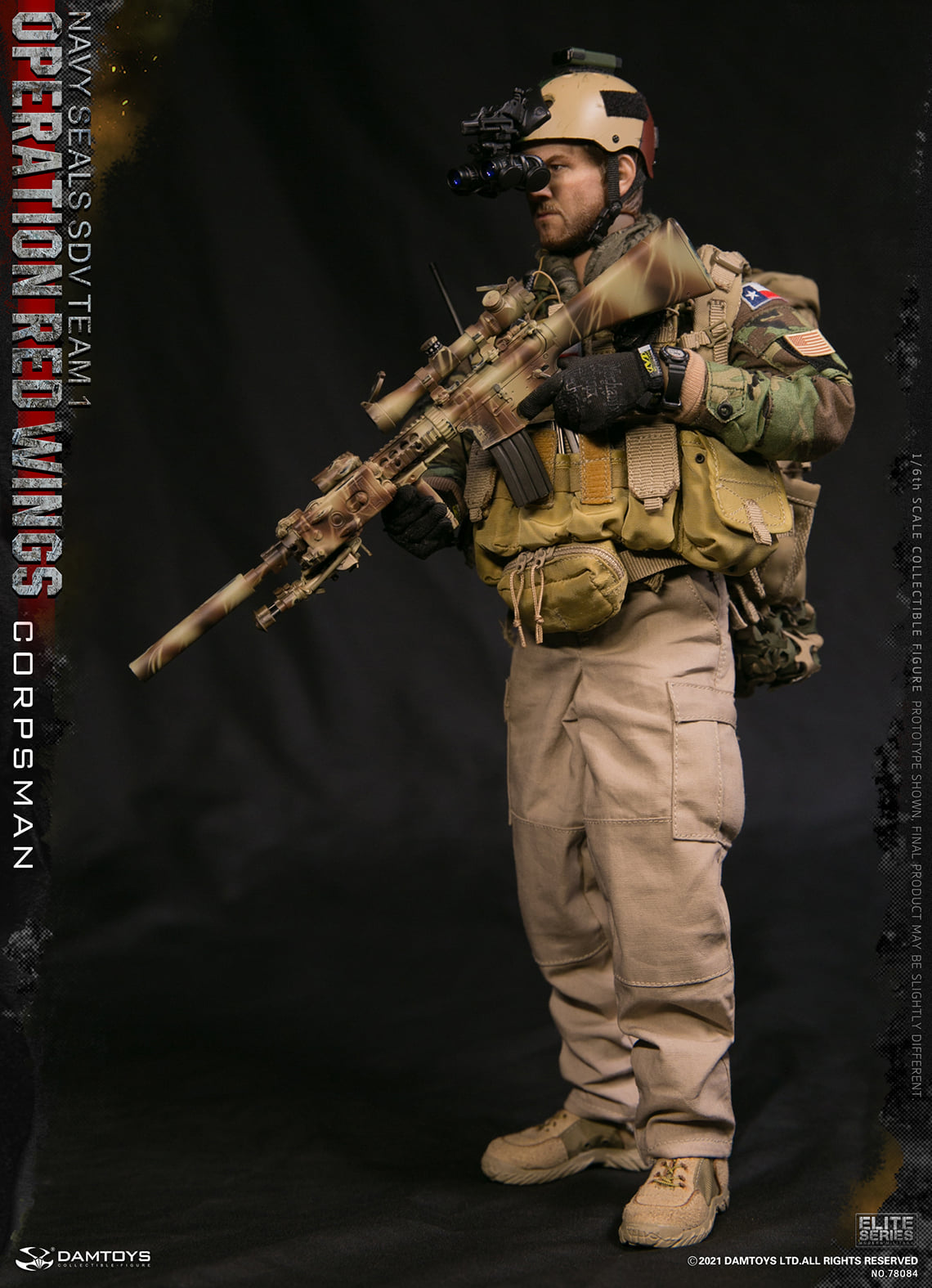 Pedido Figuras Operation Red Wings NAVY SEALS SDV TEAM 1 Corpsman y Sniper (set doble) marca Damtoys 78084 y 78085 escala 1/6