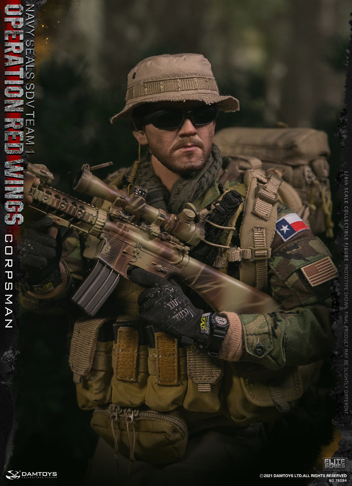 Pedido Figuras Operation Red Wings NAVY SEALS SDV TEAM 1 Corpsman y Sniper (set doble) marca Damtoys 78084 y 78085 escala 1/6