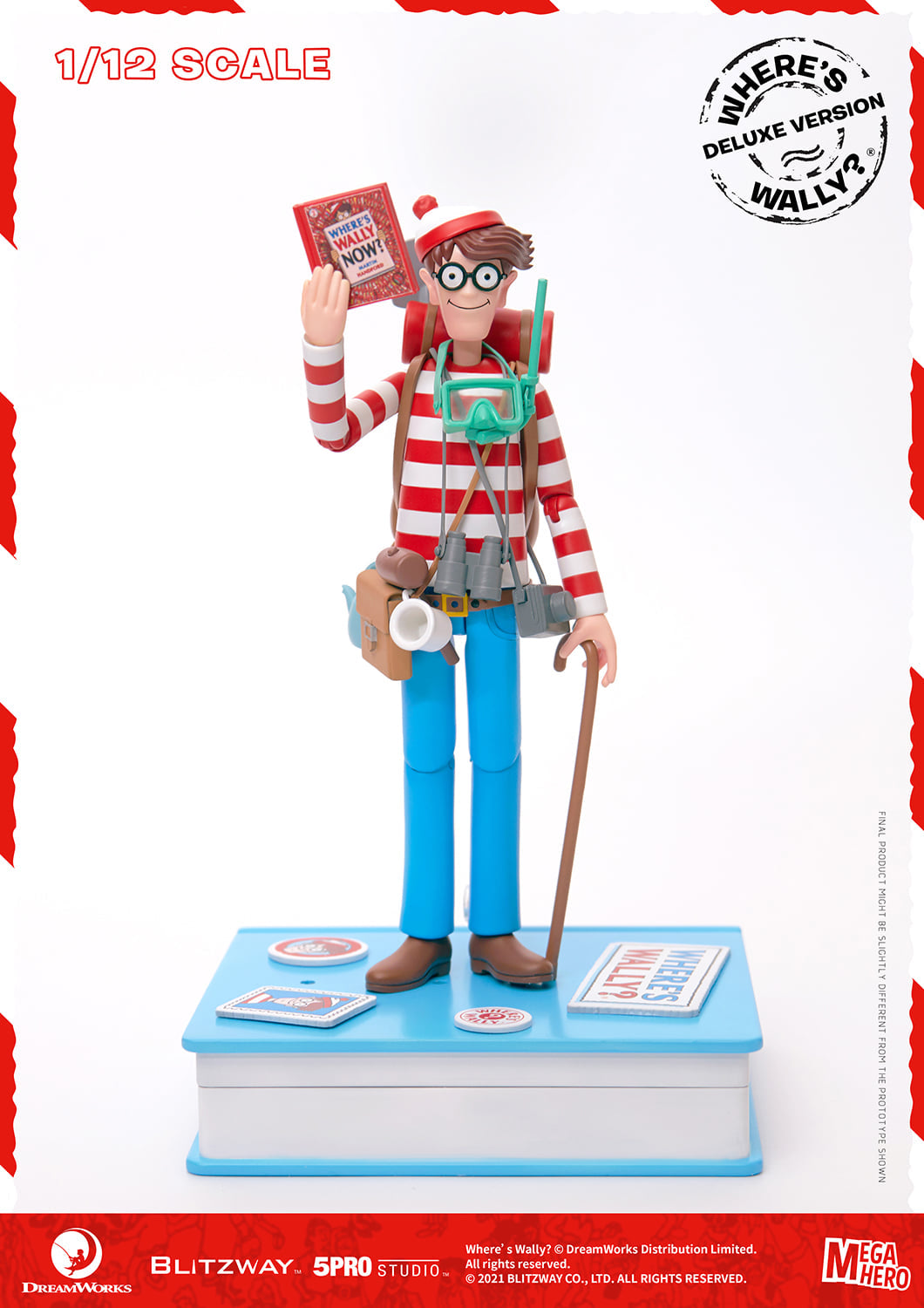 Pedido Figura Waldo (Deluxe version) - Where´s Waldo? marca Blitzway 5PRO-MG-20303 escala pequeña 1/12 (18 cm)
