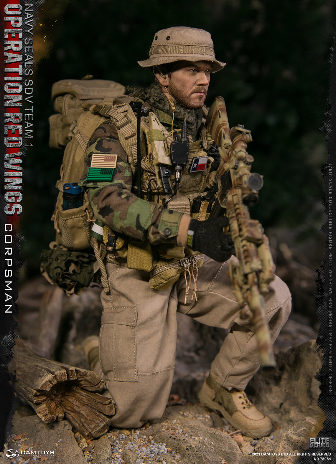 Pedido Figuras Operation Red Wings NAVY SEALS SDV TEAM 1 Corpsman y Sniper (set doble) marca Damtoys 78084 y 78085 escala 1/6