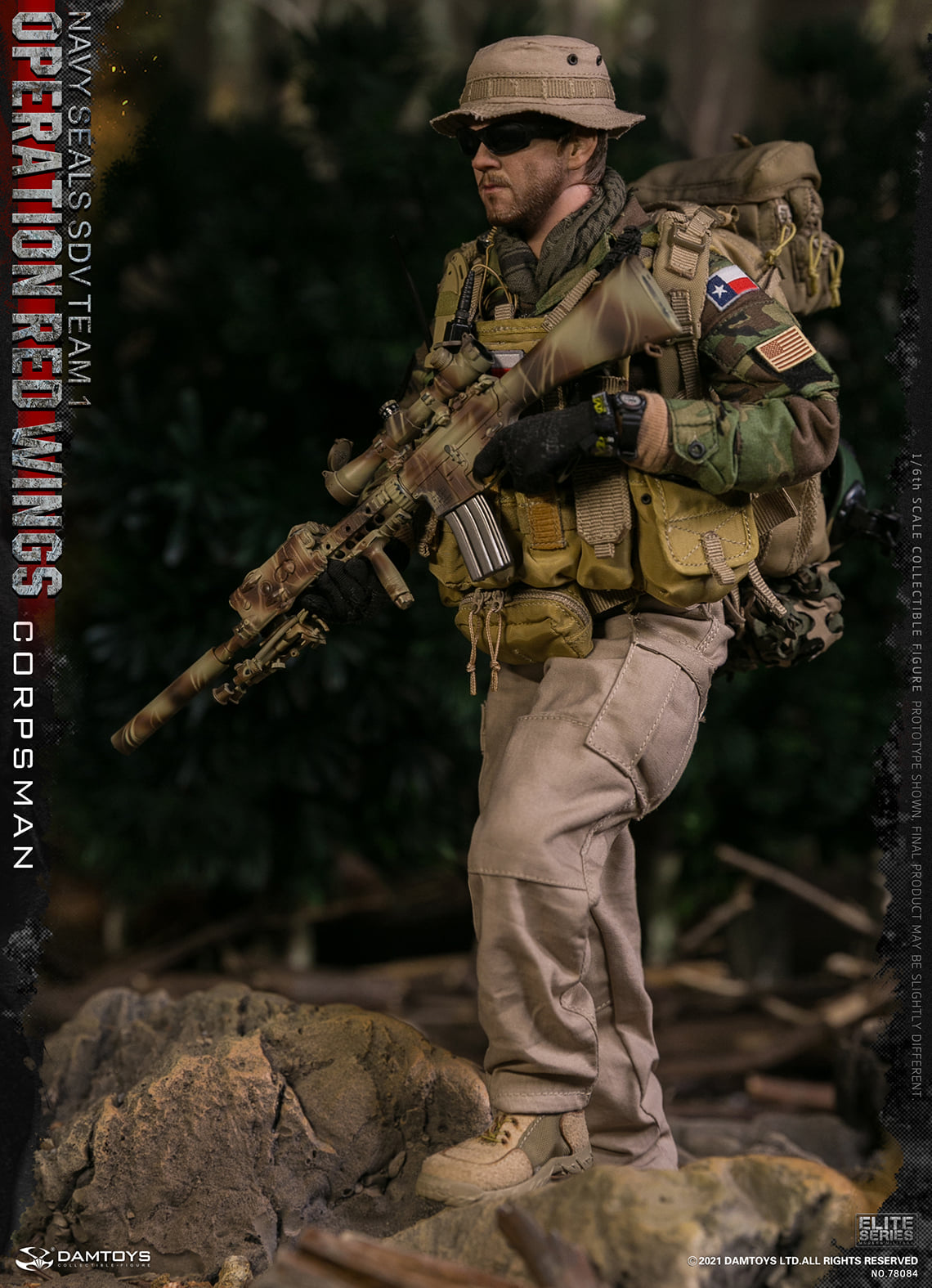 Pedido Figuras Operation Red Wings NAVY SEALS SDV TEAM 1 Corpsman y Sniper (set doble) marca Damtoys 78084 y 78085 escala 1/6