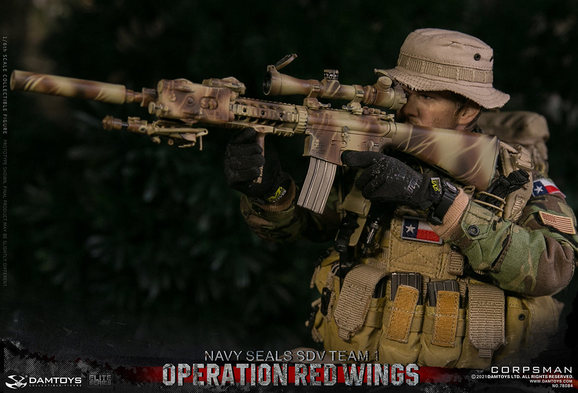 Pedido Figuras Operation Red Wings NAVY SEALS SDV TEAM 1 Corpsman y Sniper (set doble) marca Damtoys 78084 y 78085 escala 1/6