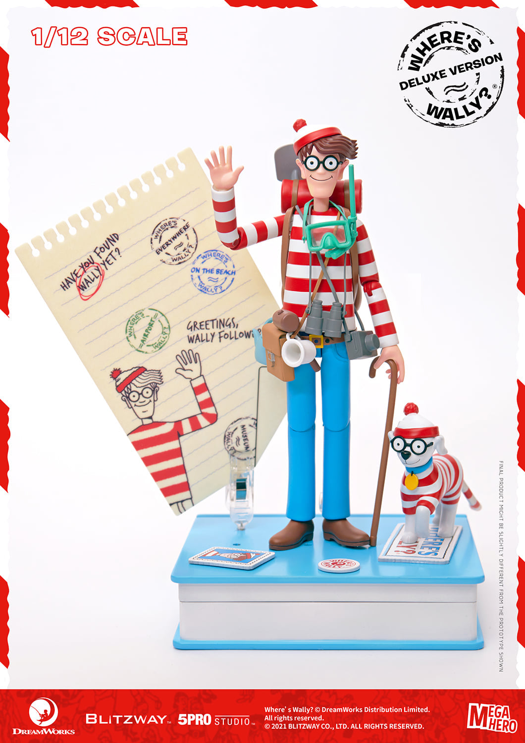 Pedido Figura Waldo (Deluxe version) - Where´s Waldo? marca Blitzway 5PRO-MG-20303 escala pequeña 1/12 (18 cm)