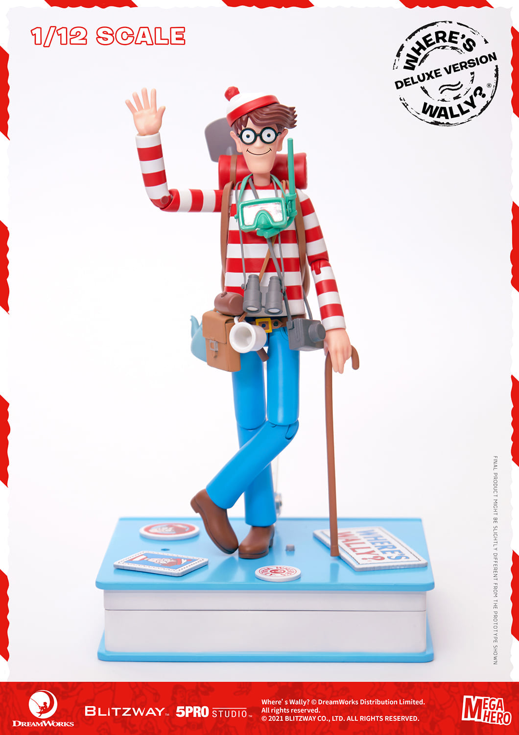 Pedido Figura Waldo (Deluxe version) - Where´s Waldo? marca Blitzway 5PRO-MG-20303 escala pequeña 1/12 (18 cm)