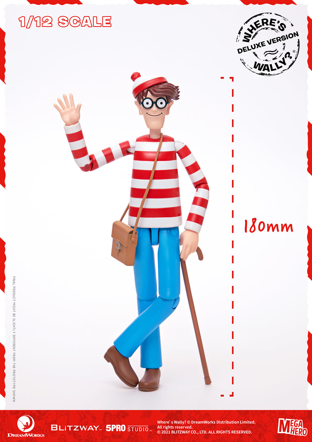 Pedido Figura Waldo (Deluxe version) - Where´s Waldo? marca Blitzway 5PRO-MG-20303 escala pequeña 1/12 (18 cm)