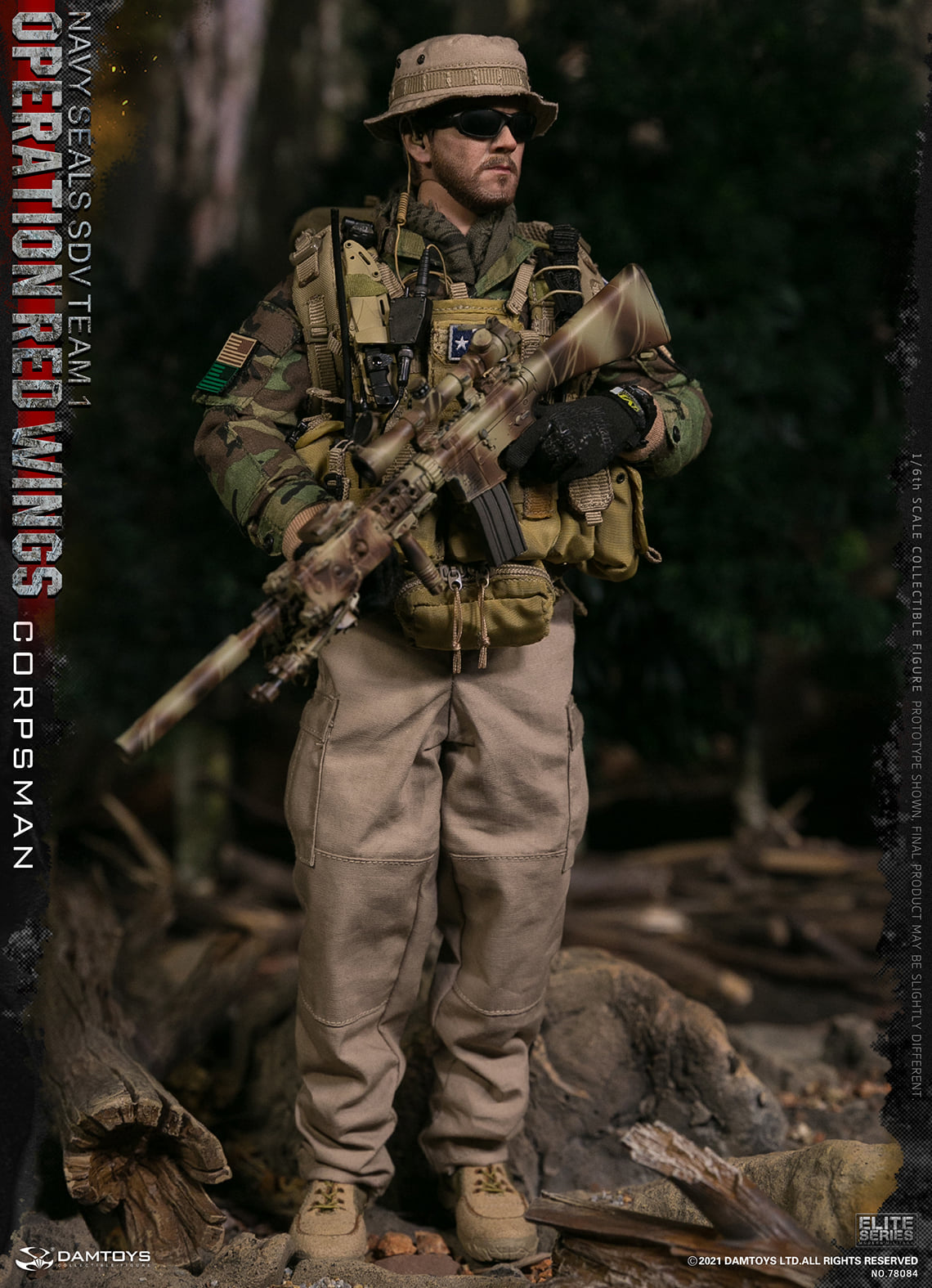 Pedido Figuras Operation Red Wings NAVY SEALS SDV TEAM 1 Corpsman y Sniper (set doble) marca Damtoys 78084 y 78085 escala 1/6