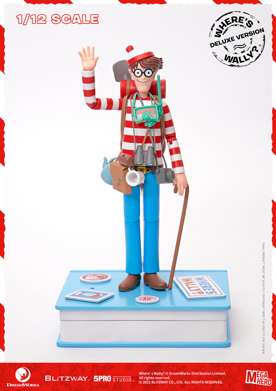 Pedido Figura Waldo (Deluxe version) - Where´s Waldo? marca Blitzway 5PRO-MG-20303 escala pequeña 1/12 (18 cm)