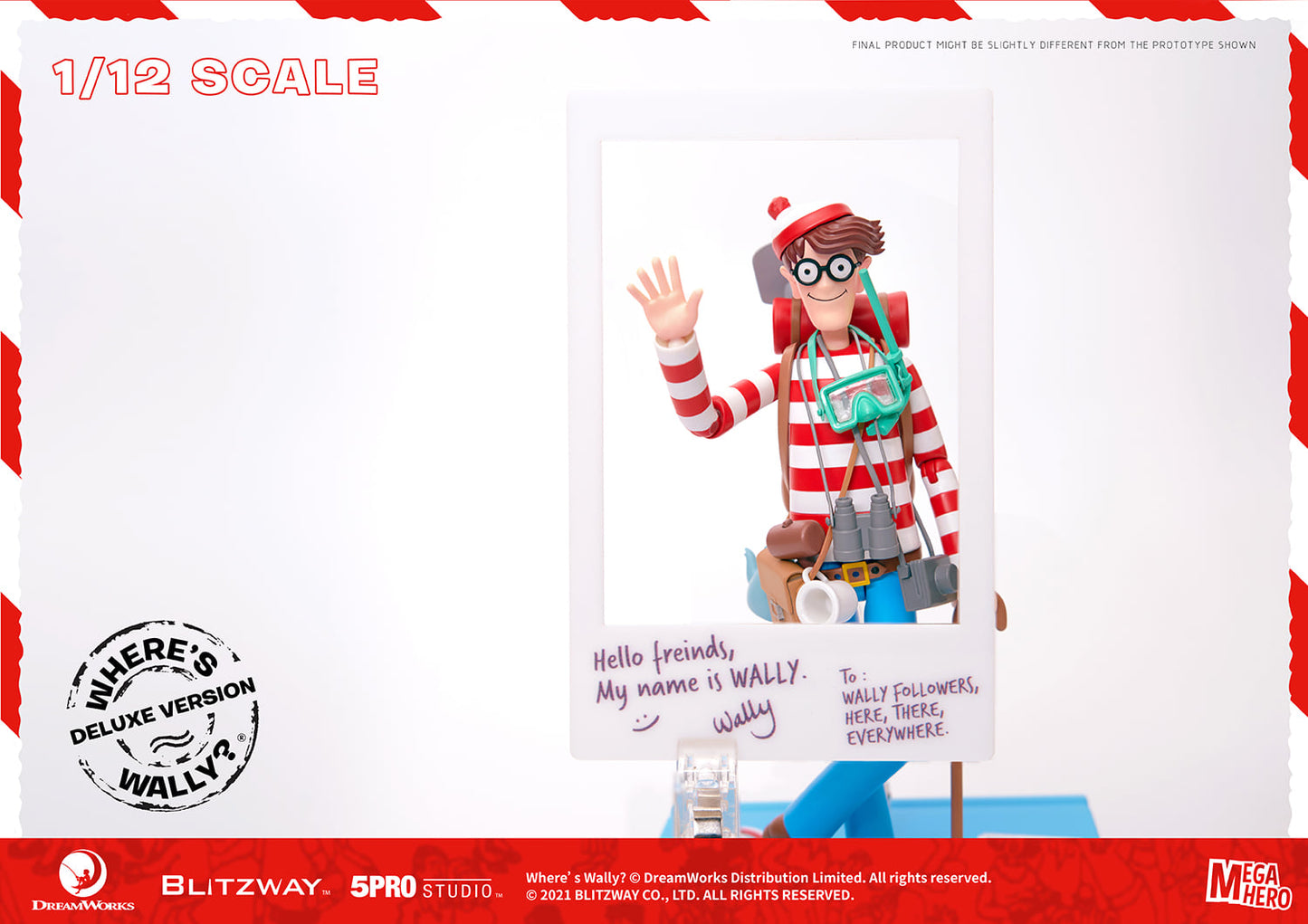 Pedido Figura Waldo (Deluxe version) - Where´s Waldo? marca Blitzway 5PRO-MG-20303 escala pequeña 1/12 (18 cm)
