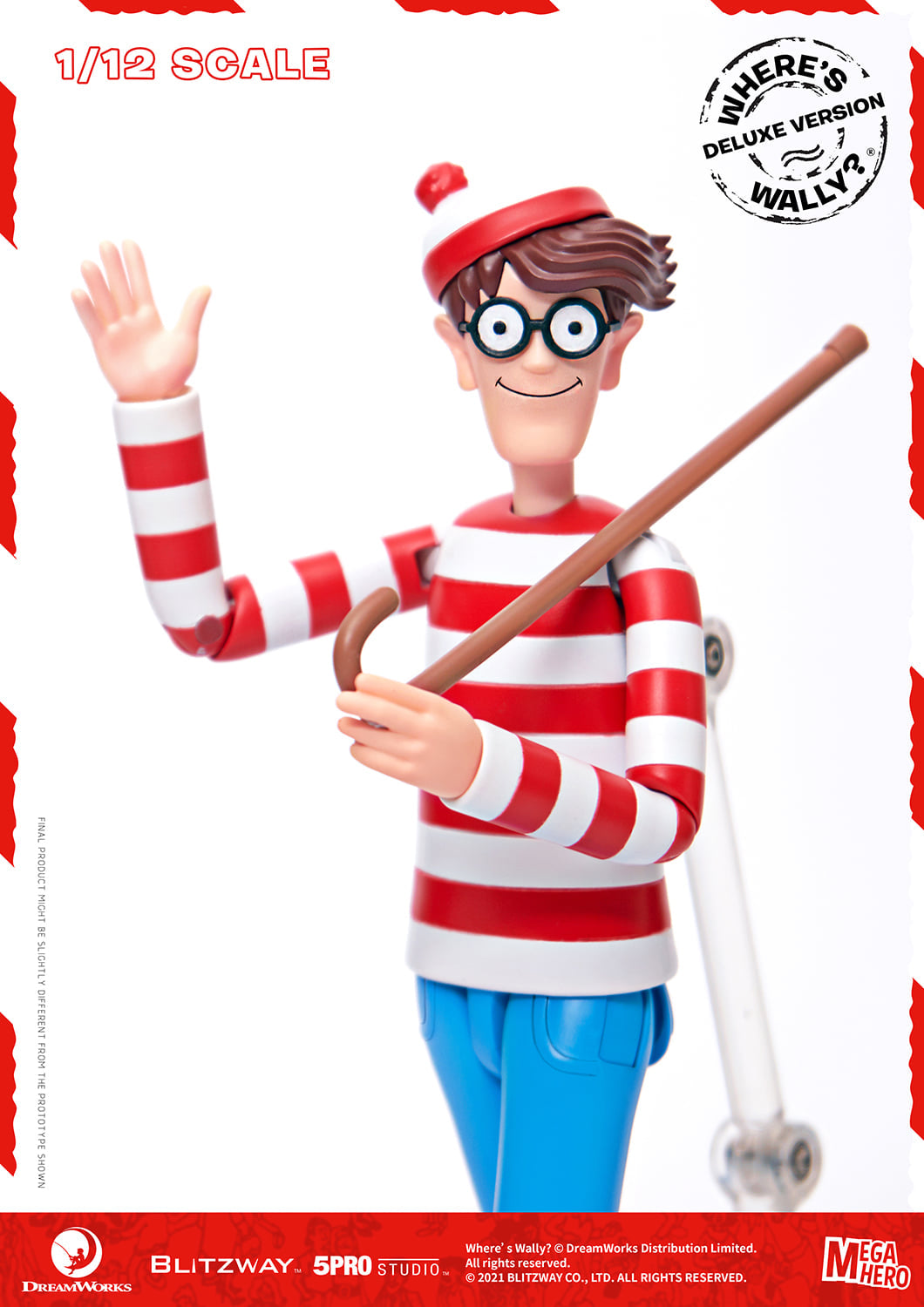 Pedido Figura Waldo (Deluxe version) - Where´s Waldo? marca Blitzway 5PRO-MG-20303 escala pequeña 1/12 (18 cm)