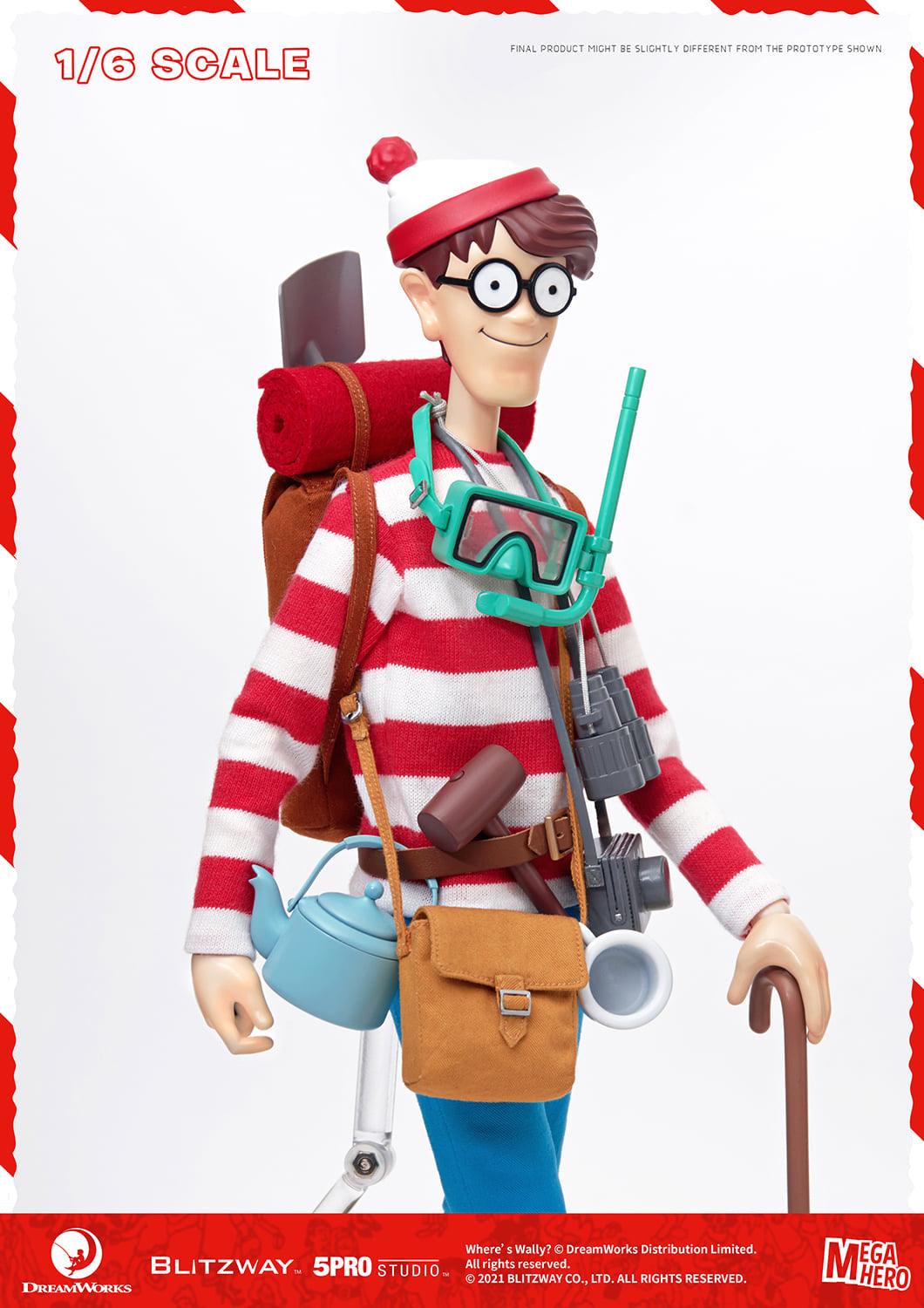 Pedido Figura Wally - Where´s Waldo? marca Blitzway 5PRO-MG-20301 escala 1/6