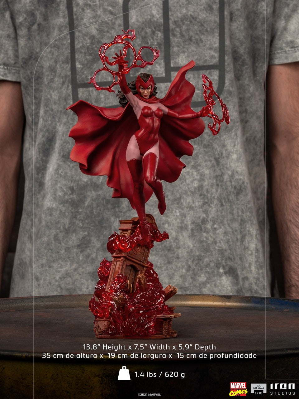 Pedido Estatua Scarlet Witch - Marvel Comics marca Iron Studios BDS escala de arte 1/10