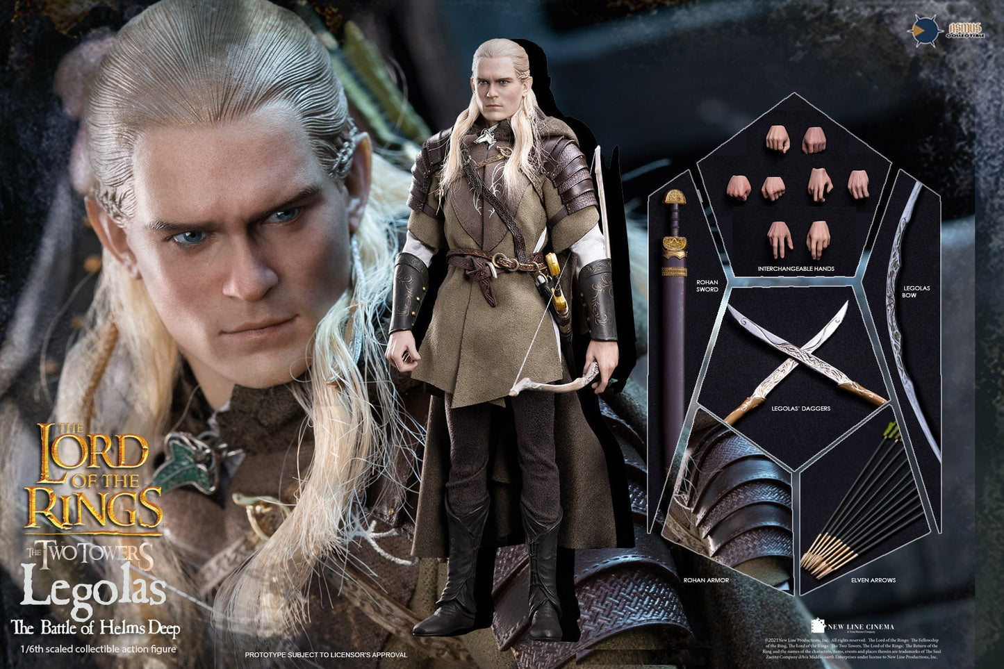 Pedido Figura Legolas "The Battle of Helms Deep" - The Lord of the Rings marca Asmus Toys LOTR029 escala 1/6