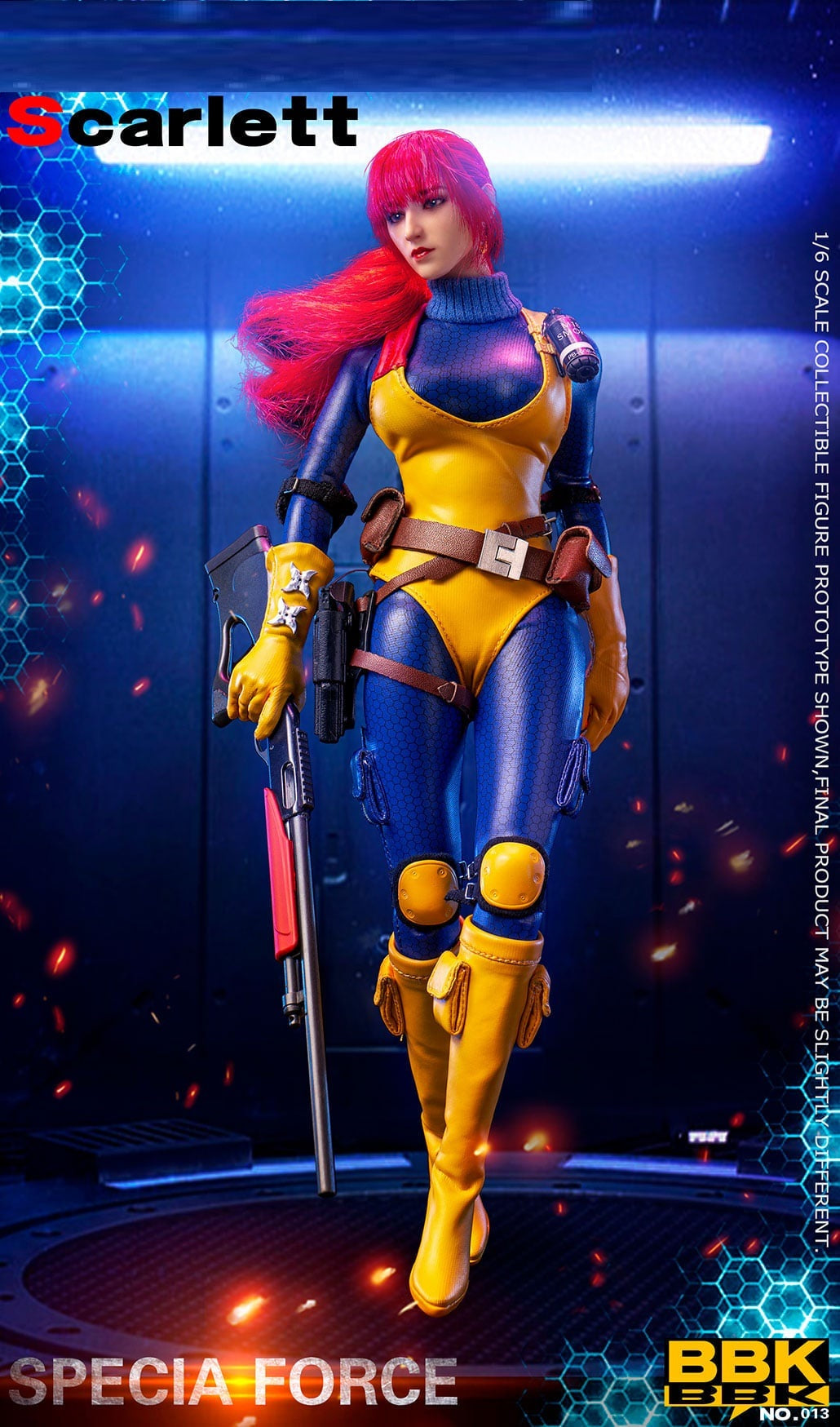 Pedido Figura Scarlett Specia Force marca BBK BBK013 escala 1/6
