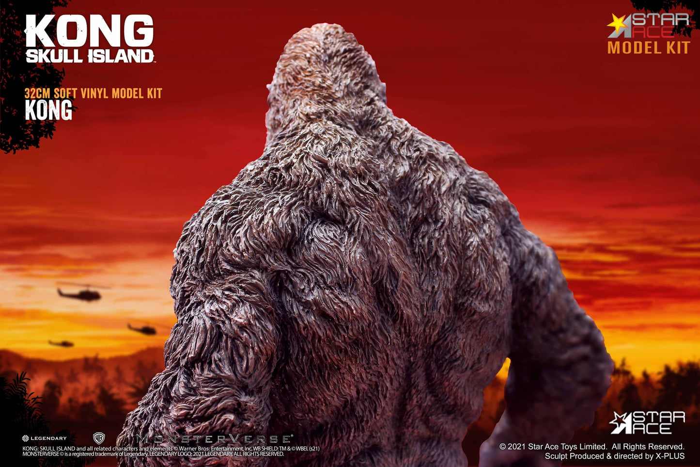 Figura Kong Skull Island marca Star Ace y X-PLUS (32 cm)