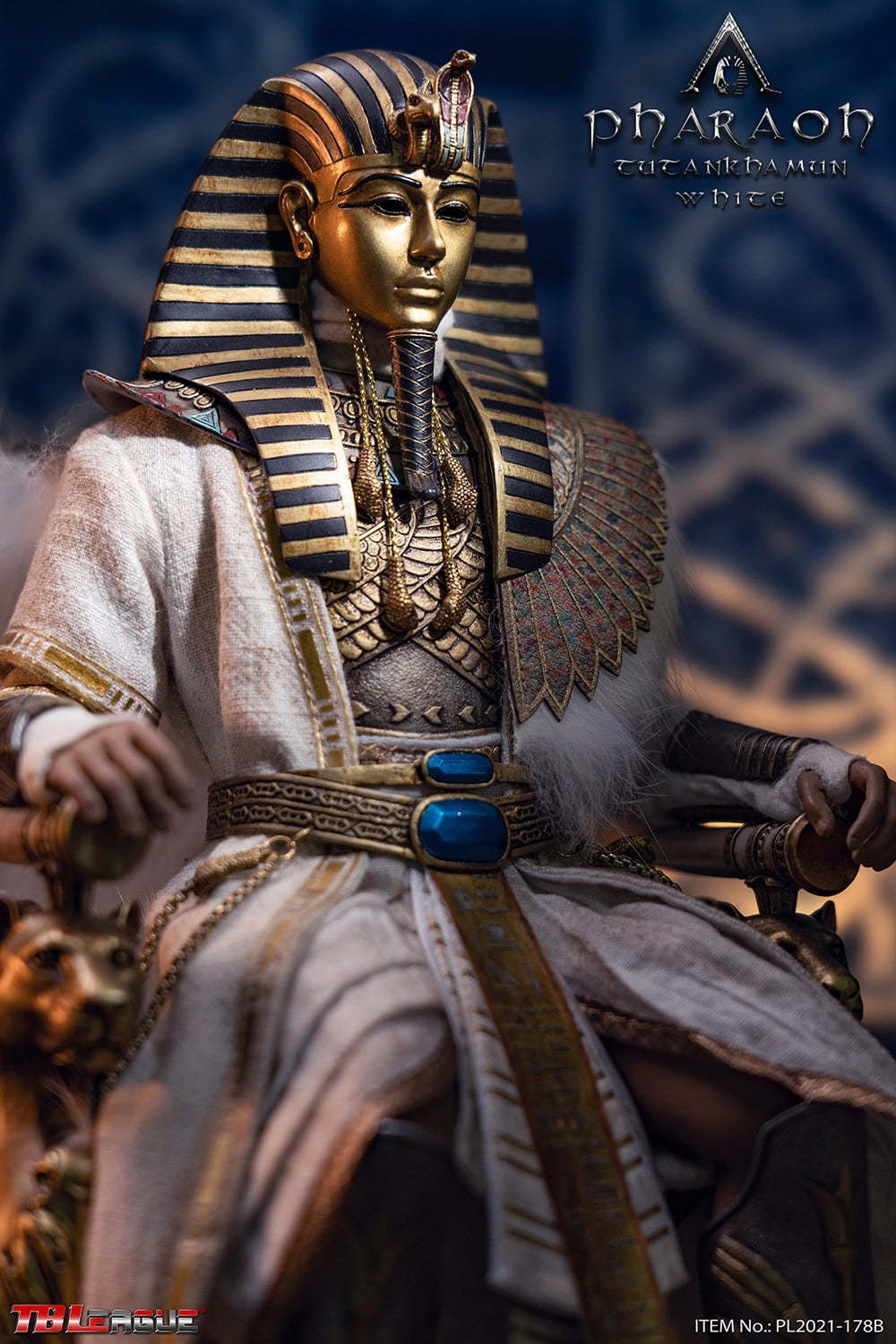 Pedido Figura Pharaoh Tutankhamun (versión White) marca TBLeague PL2021-178B escala 1/6