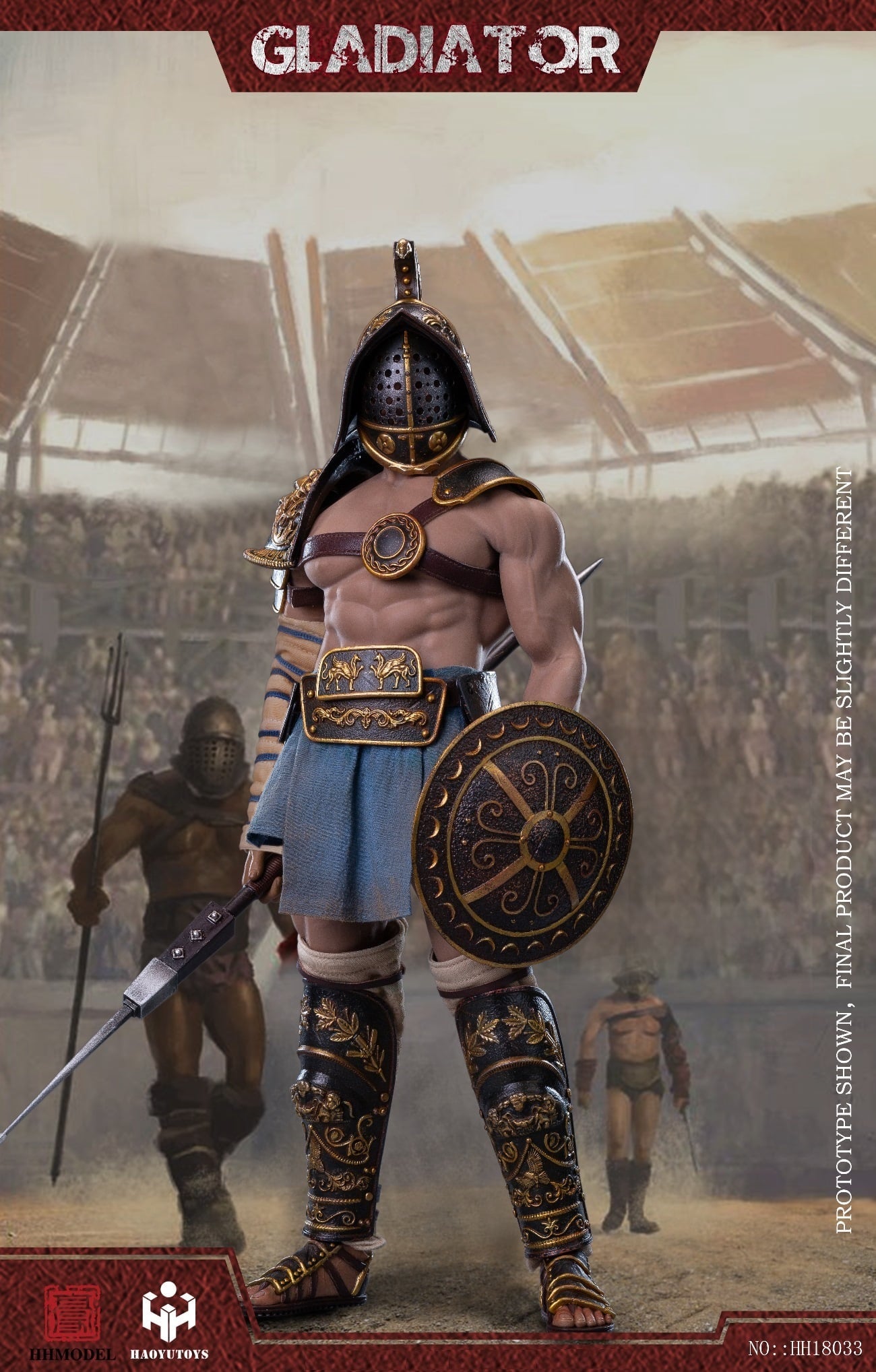 Pedido Figura Gladiator Hoplomachus marca HaoyuToys HH18033 escala 1/6