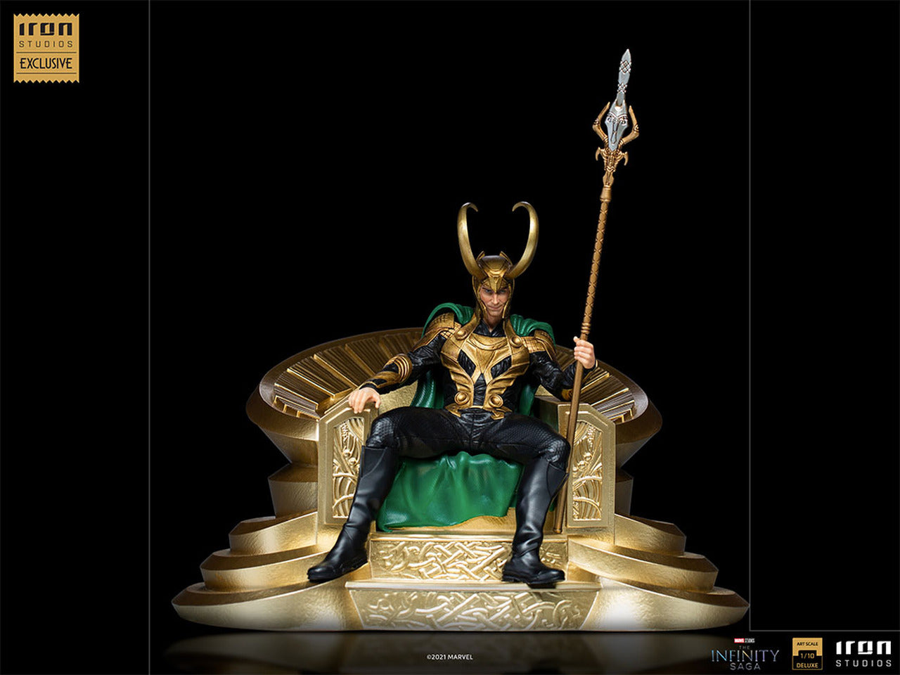 Pedido Estatua Loki on throne (CCXP Exclusiva) - Infinity Saga marca Iron Studios escala de arte 1/10