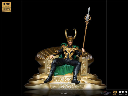 Pedido Estatua Loki on throne (CCXP Exclusiva) - Infinity Saga marca Iron Studios escala de arte 1/10