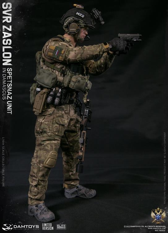 Preventa Figura SVR Zaslon in Damascus (Limited Version) - Russian Spetsnaz Unit marca Damtoys 78093F escala 1/6