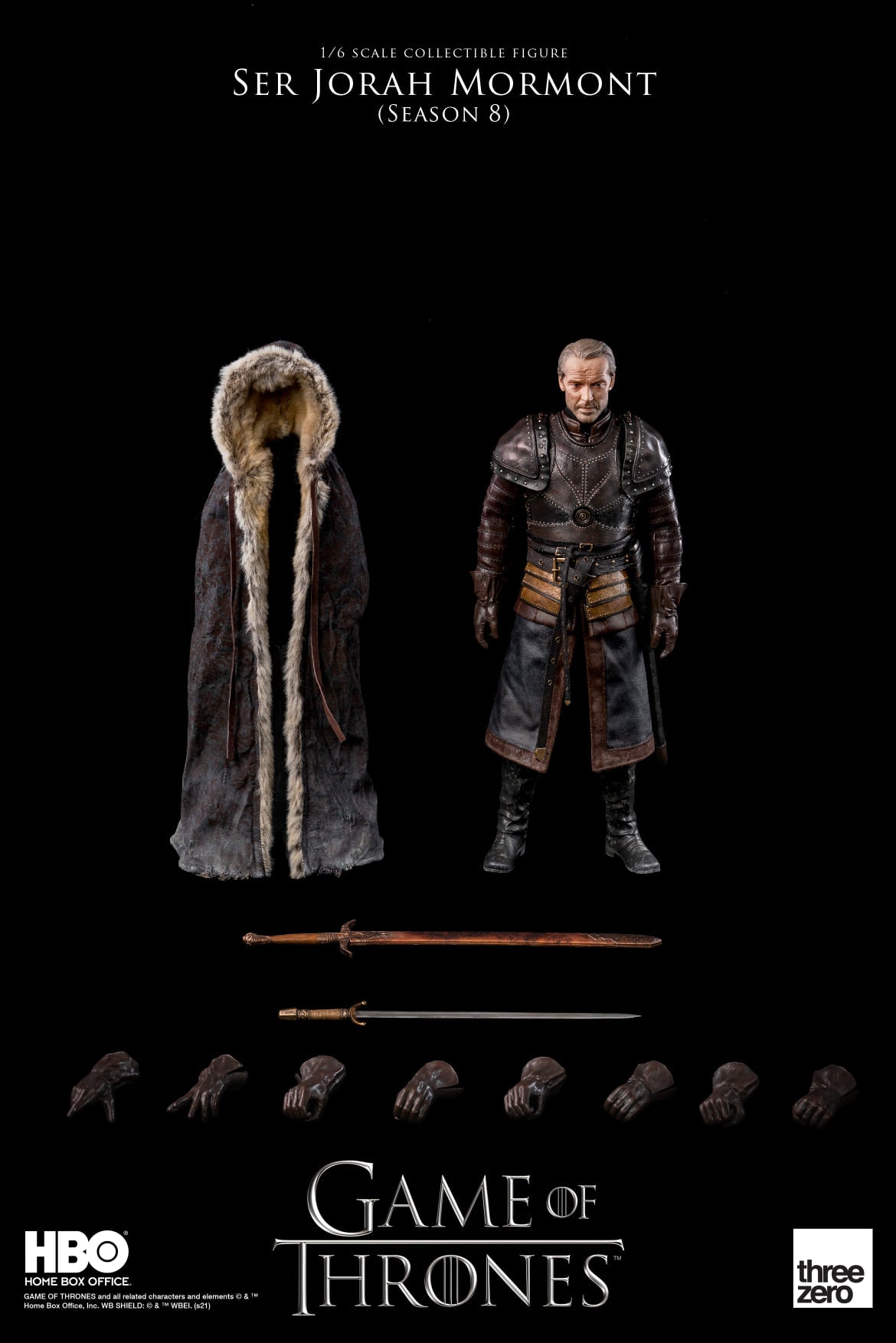 Pedido Figura Ser Jorah Mormont - Game of Thrones Season 8 marca Threezero 3Z0141 escala 1/6