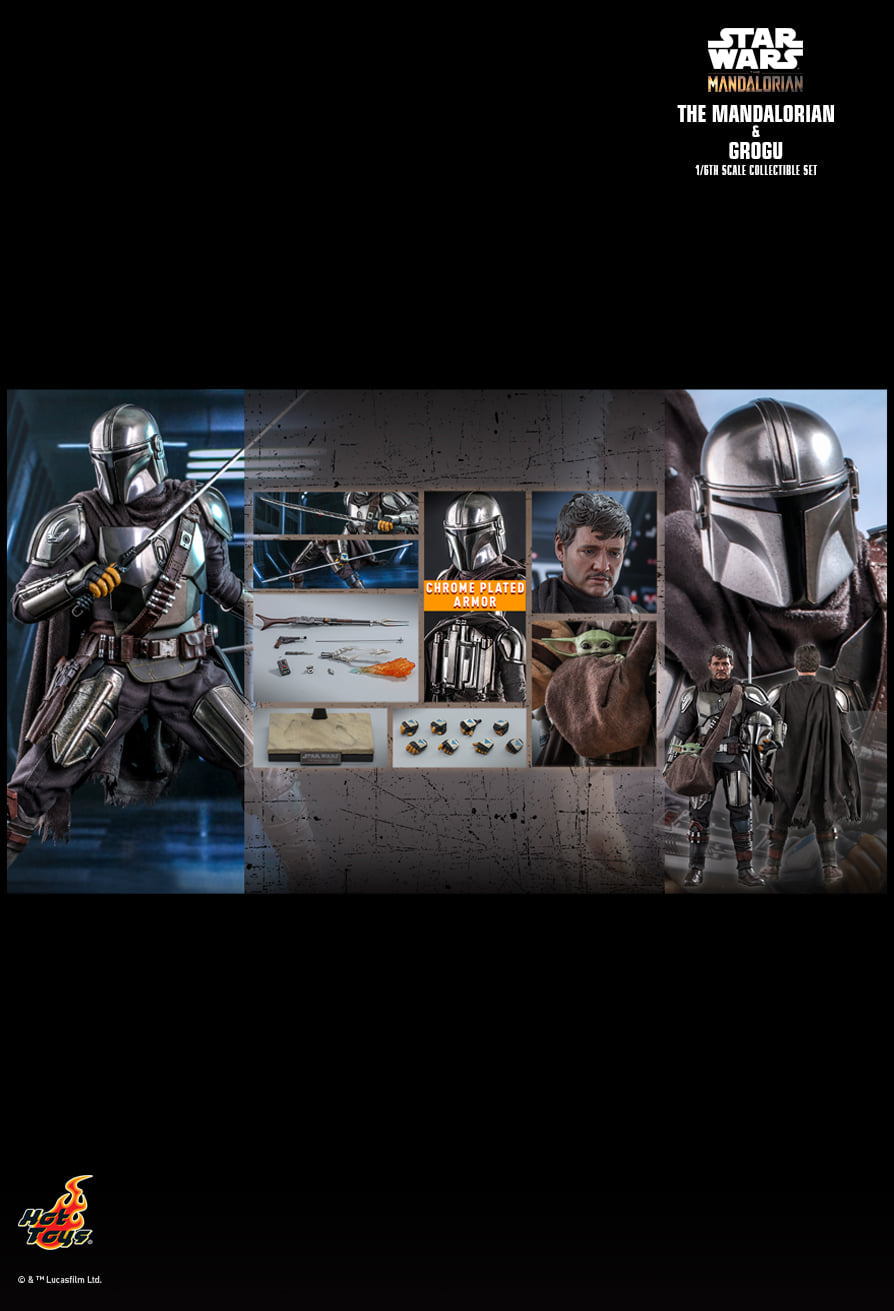 Pedido Figura The Mandalorian™ & Grogu™ (Normal version) - Star Wars: The Mandalorian marca Hot Toys TMS051 escala 1/6