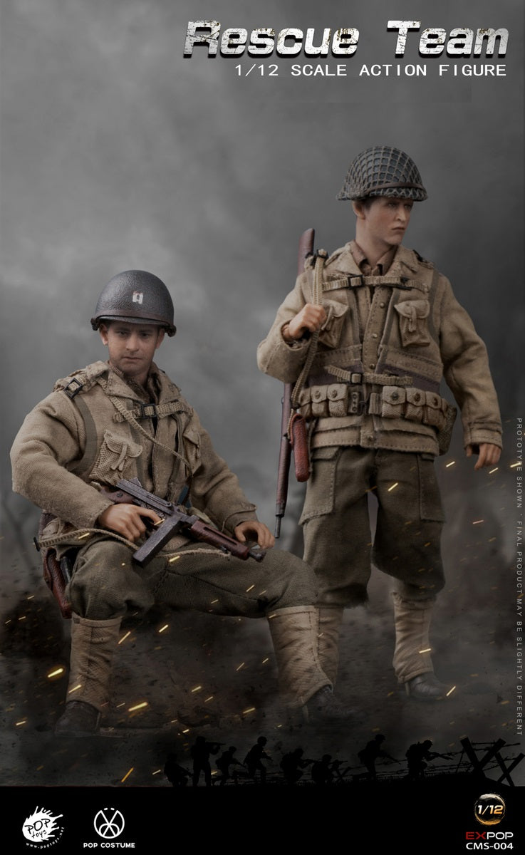 Pedido Figura WWII US Rescue Squad Captain marca Poptoys CMS002 escala pequeña 1/12