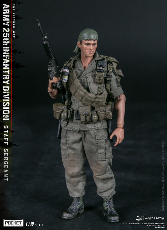 Pedido Figura Army 25th Infantry Division - Private Staff Sergeant marca Damtoys PES006 escala pequeña 1/12