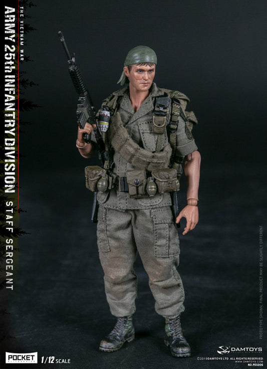 Pedido Figura Army 25th Infantry Division - Private Staff Sergeant marca Damtoys PES006 escala pequeña 1/12