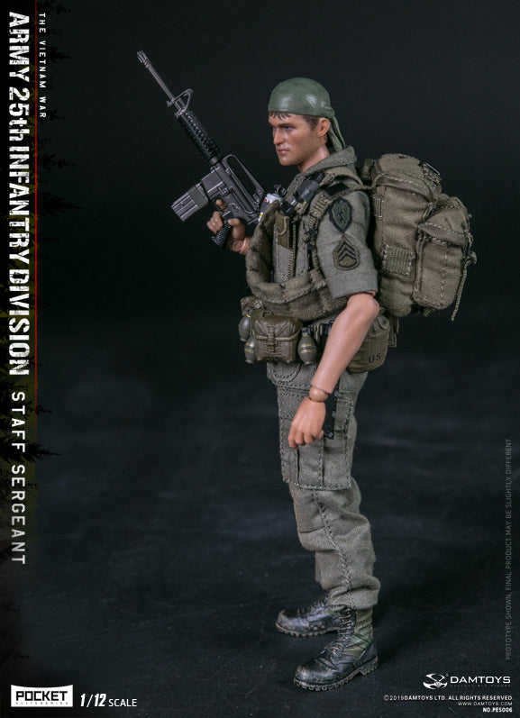 Pedido Figura Army 25th Infantry Division - Private Staff Sergeant marca Damtoys PES006 escala pequeña 1/12