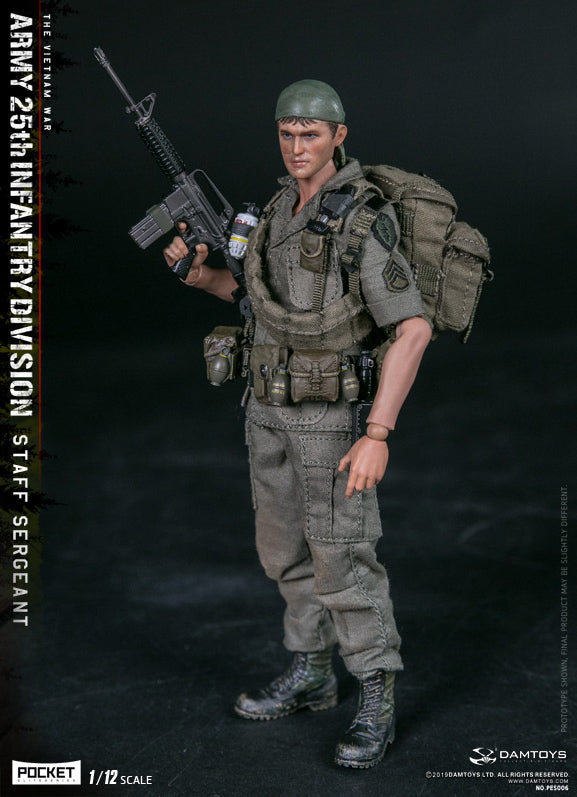 Pedido Figura Army 25th Infantry Division - Private Staff Sergeant marca Damtoys PES006 escala pequeña 1/12