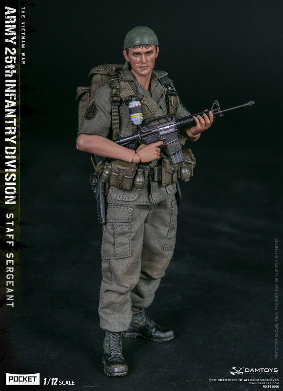 Pedido Figura Army 25th Infantry Division - Private Staff Sergeant marca Damtoys PES006 escala pequeña 1/12