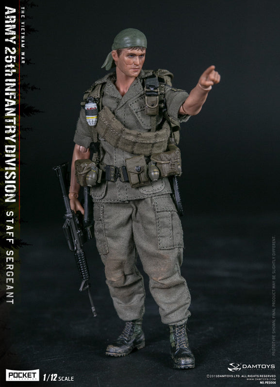 Pedido Figura Army 25th Infantry Division - Private Staff Sergeant marca Damtoys PES006 escala pequeña 1/12