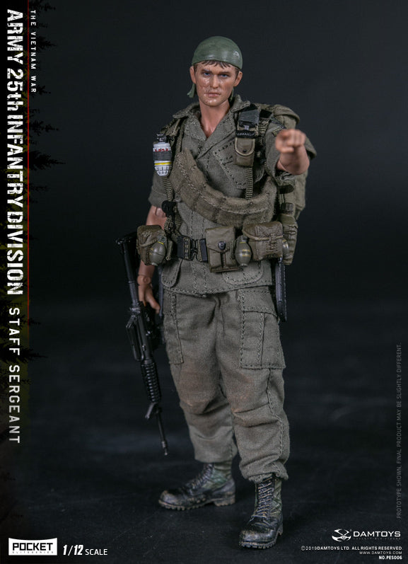 Pedido Figura Army 25th Infantry Division - Private Staff Sergeant marca Damtoys PES006 escala pequeña 1/12