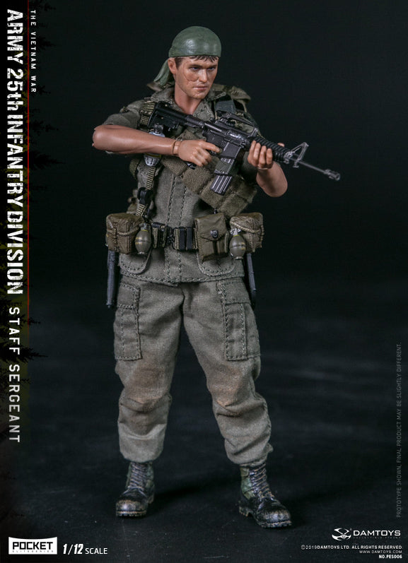 Pedido Figura Army 25th Infantry Division - Private Staff Sergeant marca Damtoys PES006 escala pequeña 1/12