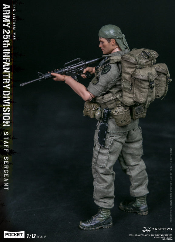 Pedido Figura Army 25th Infantry Division - Private Staff Sergeant marca Damtoys PES006 escala pequeña 1/12