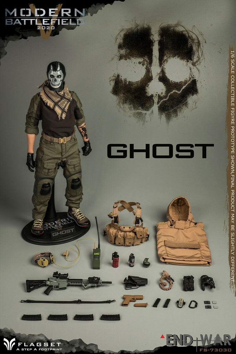 Preventa Figura Ghost - End War V marca Flagset FS-73030 escala 1/6 (relanzamiento)
