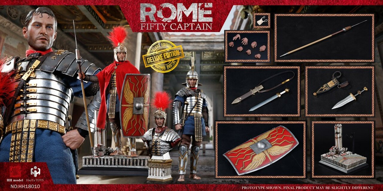Pedido Figura Fifty Captain - Rome Imperial Army (Deluxe version) marca HHmodel x HaoyuToys HH18010 escala 1/6