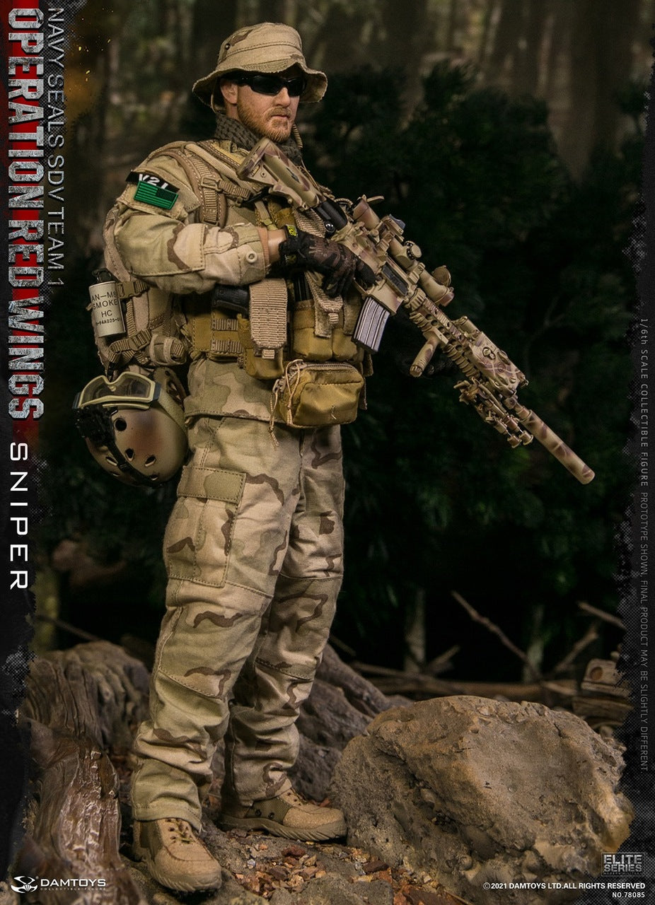 Pedido Figuras Operation Red Wings NAVY SEALS SDV TEAM 1 Corpsman y Sniper (set doble) marca Damtoys 78084 y 78085 escala 1/6